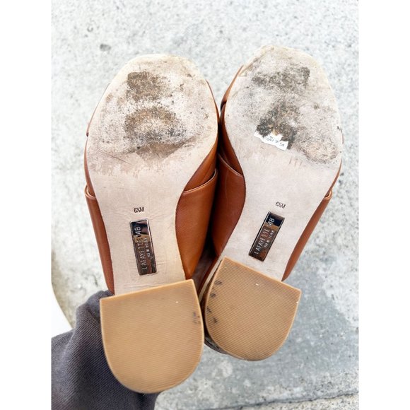 Lafayette 148 New York Kallan Snake  Embossed Block Heel Mule Sz 6.5 - Picture 7 of 8